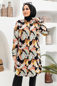 Black Hijab Tunic 11579S - 1