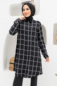 Black Hijab Tunic 11581S - 1