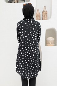 Black Hijab Tunic 11585S - 2
