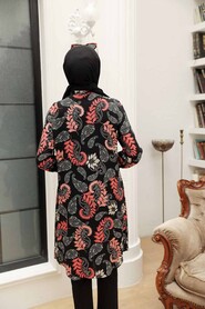 Black Hijab Tunic 11586S - 3