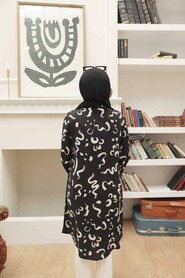 Black Hijab Tunic 11587S - 2