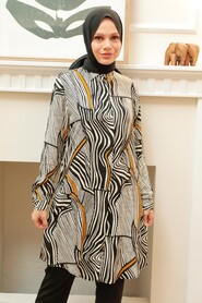 Black Hijab Tunic 11588S - 1