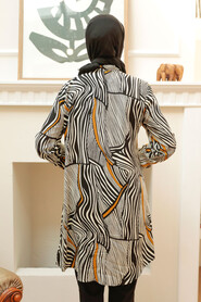 Black Hijab Tunic 11588S - 2
