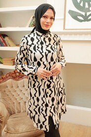Ecru Hijab Tunic 11589E - 1