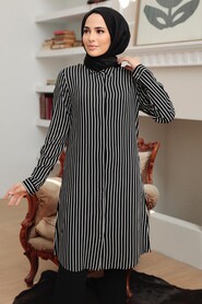 Black Hijab Tunic 11591S - 1