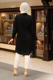 Black Hijab Tunic 11592S - 2