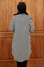 Black Hijab Tunic 1165S - 8