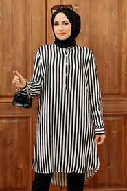 Black Hijab Tunic 1165S - 5
