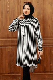 Black Hijab Tunic 1165S - 2