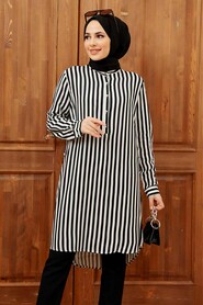 Black Hijab Tunic 1165S - 1