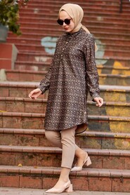 Black Hijab Tunic 11661S - 1
