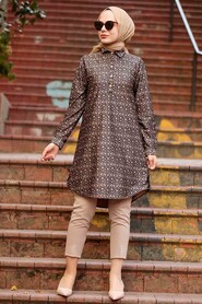 Black Hijab Tunic 11661S - 2