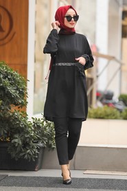 Black Hijab Tunic 12154S - 2
