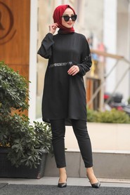 Black Hijab Tunic 12154S - 1