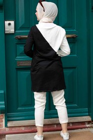 Black Hijab Tunic 14620S - 2