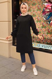Black Hijab Tunic 16020S - 1