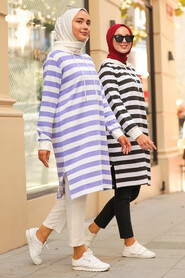 Black Hijab Tunic 16050S - 2