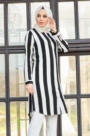 Black Hijab Tunic 20191S - 2