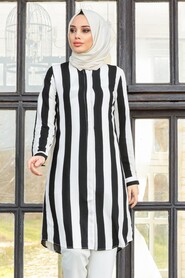 Black Hijab Tunic 20191S - 1
