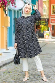Black Hijab Tunic 20350S - 1