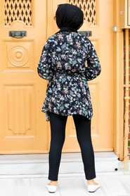 Black Hijab Tunic 20390S - 2