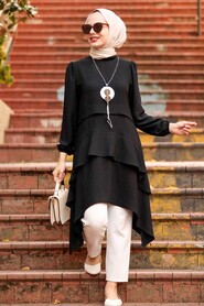 Black Hijab Tunic 2420S - 1