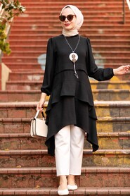 Black Hijab Tunic 2420S - 2