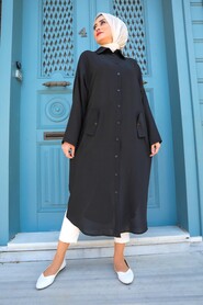 Black Hijab Tunic 2424S - 1