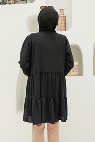 Black Hijab Tunic 2588S - 3
