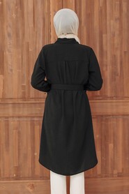 Black Hijab Tunic 2596S - 2