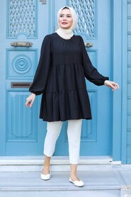 Black Hijab Tunic 31720S - 1