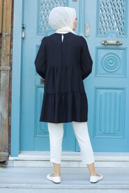 Black Hijab Tunic 31720S - 2