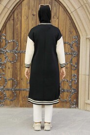 Black Hijab Tunic 35741S - 3