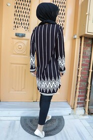 Black Hijab Tunic 358120S - 2