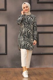 Black Hijab Tunic 35819S - 1