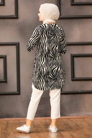 Black Hijab Tunic 35819S - 2