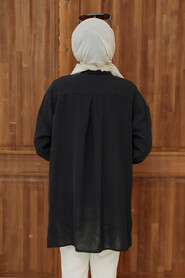 Black Hijab Tunic 3793S - 3