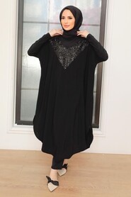 Black Hijab Tunic 400010S - 1