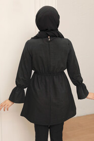 Black Hijab Tunic 40461S - 3