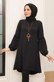 Black Hijab Tunic 40661S - 2