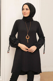 Black Hijab Tunic 40661S - 1