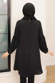 Black Hijab Tunic 40661S - 4