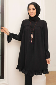 Black Hijab Tunic 40670S - 2