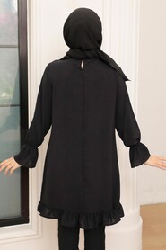 Black Hijab Tunic 40670S - 4