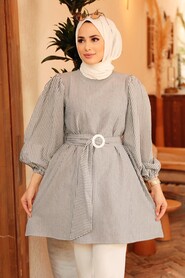 Black Hijab Tunic 40681S - 1