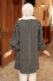 Black Hijab Tunic 40682S - 2