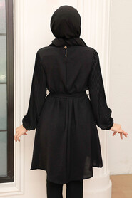 Black Hijab Tunic 41022S - 2