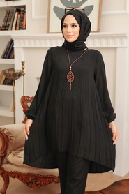 Black Hijab Tunic 4103S - 2