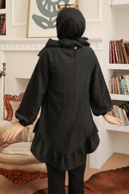 Black Hijab Tunic 4114S - 2