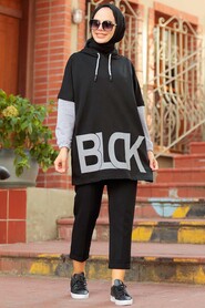 Black Hijab Tunic 4208S - 1